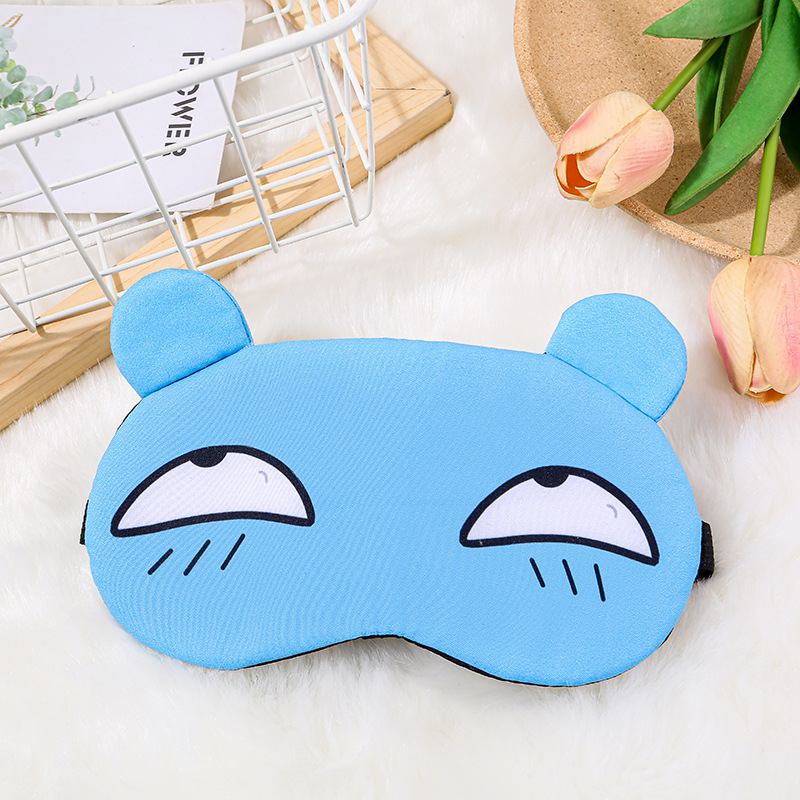 New 3D Cute Fashion Cartoon Shading Eye Mask Wholesale Hot and Cold Ice Compress Male and Female Personality Nap Sleep Eye Shield