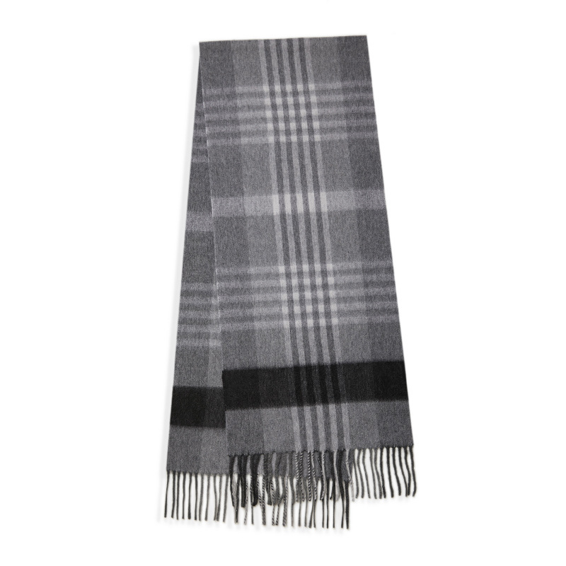 New Inner Mongolia Cashmere Plaid Scarf Men and Women Couple Thick Fall Winter Fashion Scarf One Piece Dropshipping