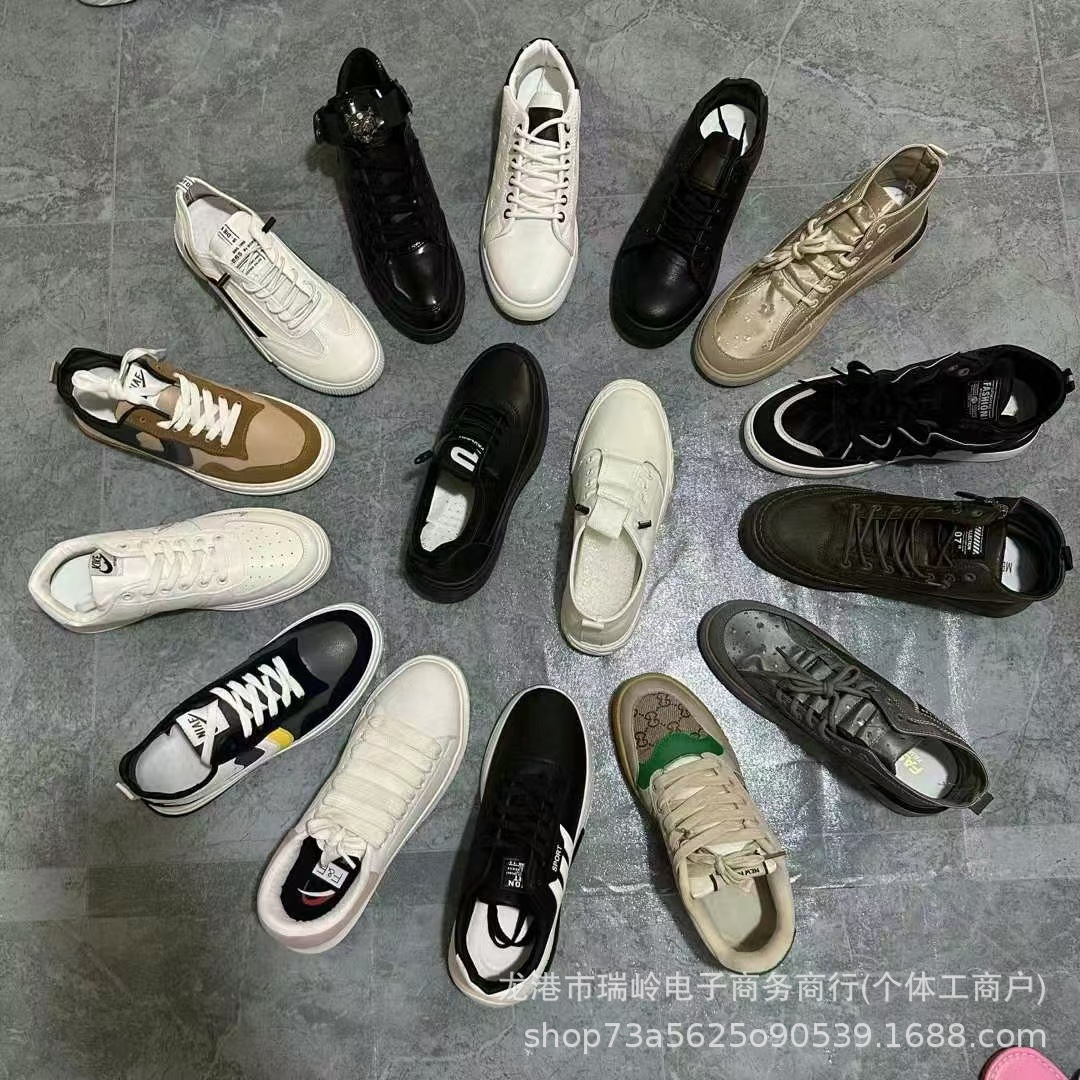 温州鞋地摊鞋批发尾货老爹鞋库存尾款货鞋子女鞋品牌鞋直播货源