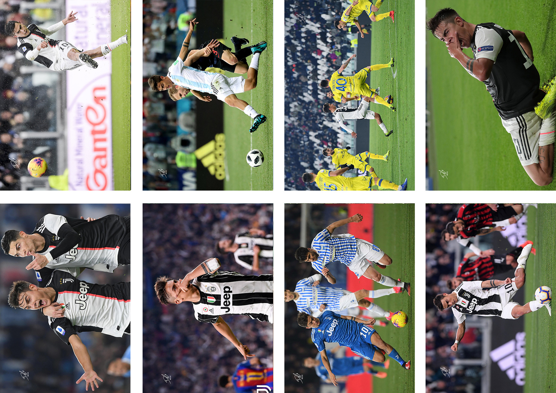 足球明星迪巴拉写真海报高清宿舍墙纸画现货批发全套8张周边定制