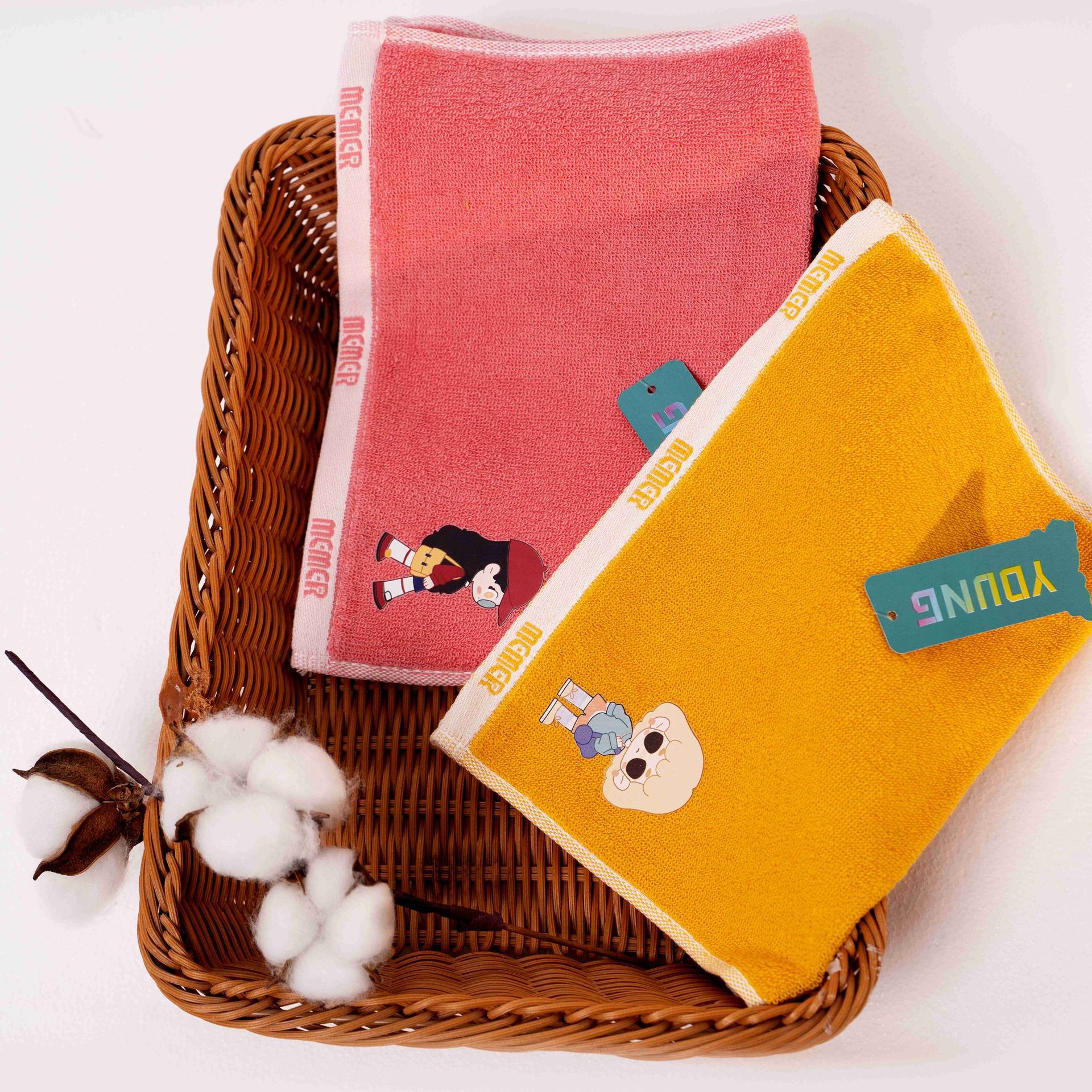 红嘴鸟毛巾 纯棉柔软吸水儿童全棉毛巾线下实体店售卖卡通毛巾