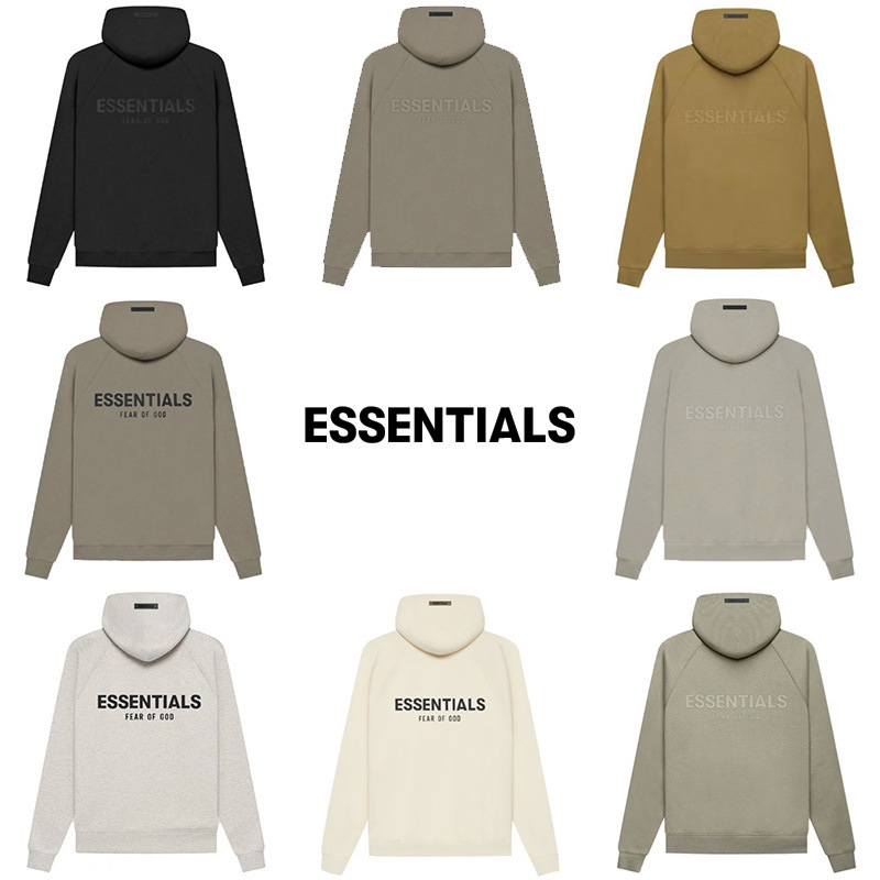 fog复线essentials 潮牌ss21后背印花连帽卫衣高街宽松美式帽衫