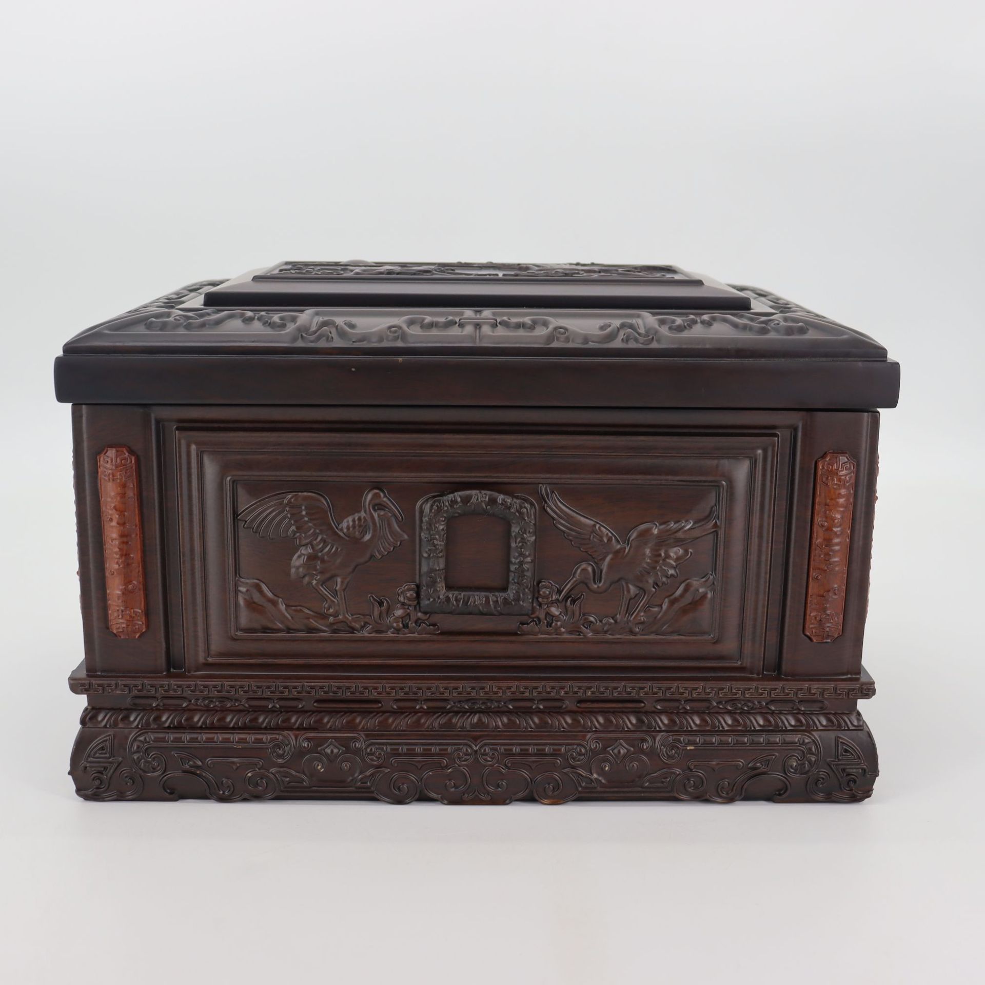 【厂家直供】 38福鹤园 非洲黑檀 木质骨灰盒 15年匠心品质