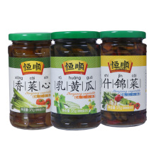 恒顺酱菜乳黄瓜375g瓶装甜脆酱黄瓜腌制泡菜咸菜爽口小菜下饭菜