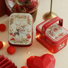 可放烟红色unny lulu小手提铁盒喜糖盒子创意糖果结婚礼盒