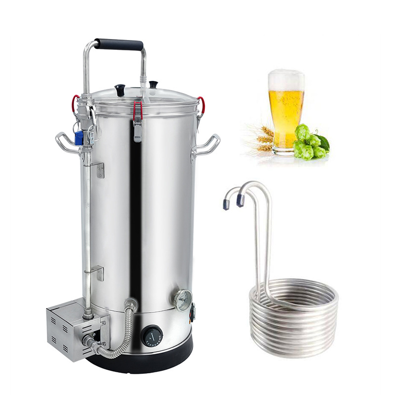 自酿啤酒设备全自动一体机不锈钢27l小型精酿啤酒器-阿里巴巴