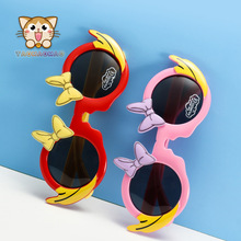 儿童墨镜遮阳玩具眼镜女童硅胶拍照旅游时尚工厂批发男卡通太阳镜