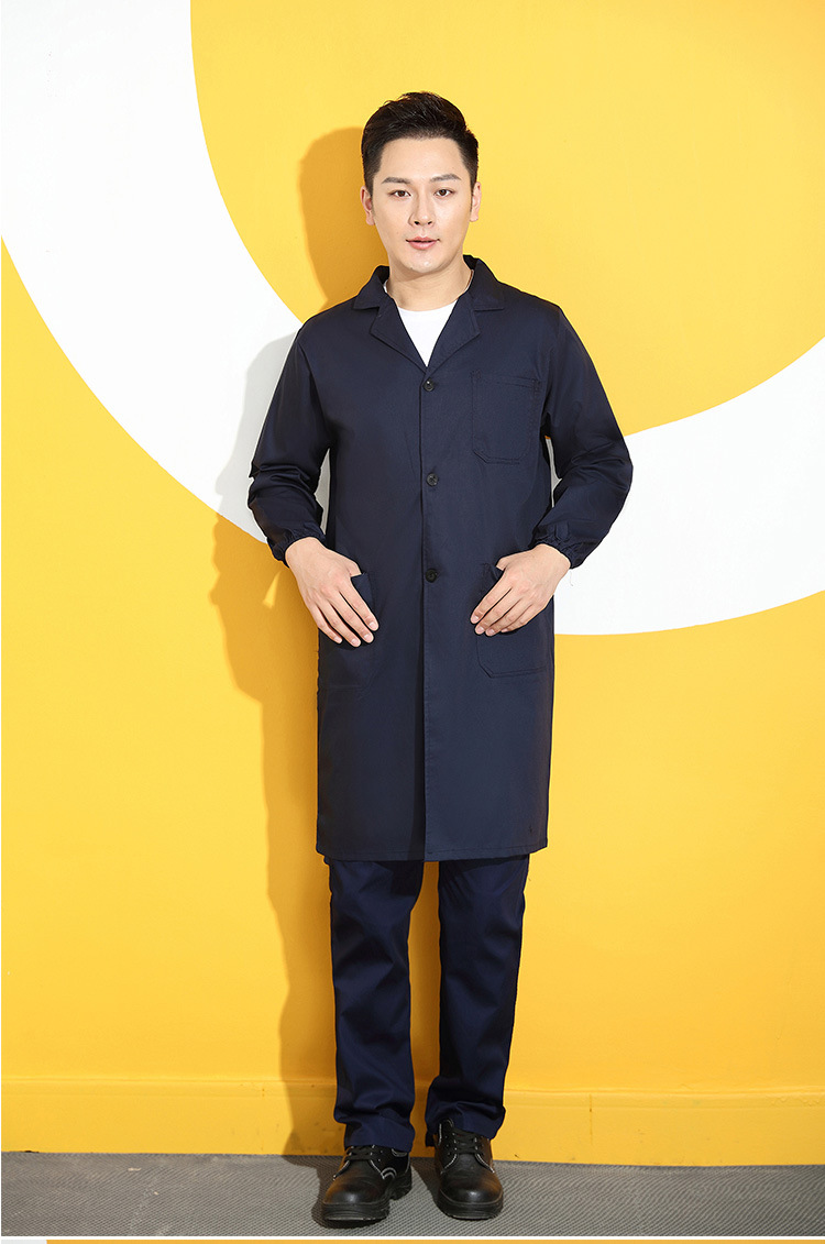 工作服男长款蓝大褂 工厂仓库外套物流运输搬运服罩衣工装批发