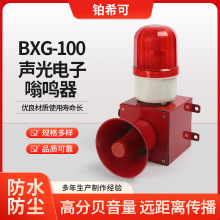 BXG-100声光电子嗡鸣器警报灯金属外壳LED防尘音量可调