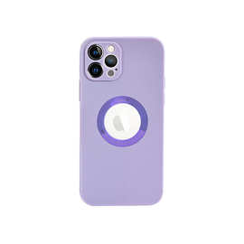 适用苹果系列iphone15超薄液态硅胶手机壳保护套镂空手机壳厂家