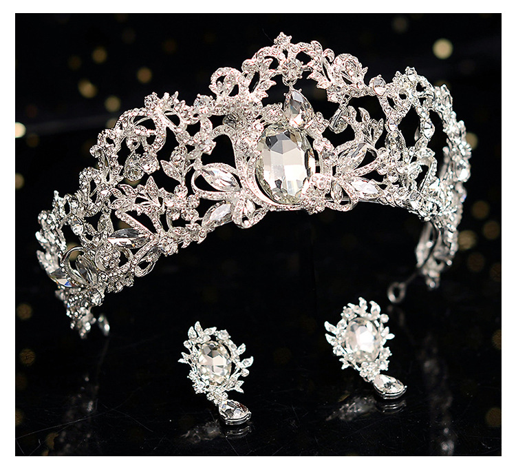 欧式复古宫廷巴洛克皇冠头饰大气新娘结婚生日婚纱王冠成年发饰女