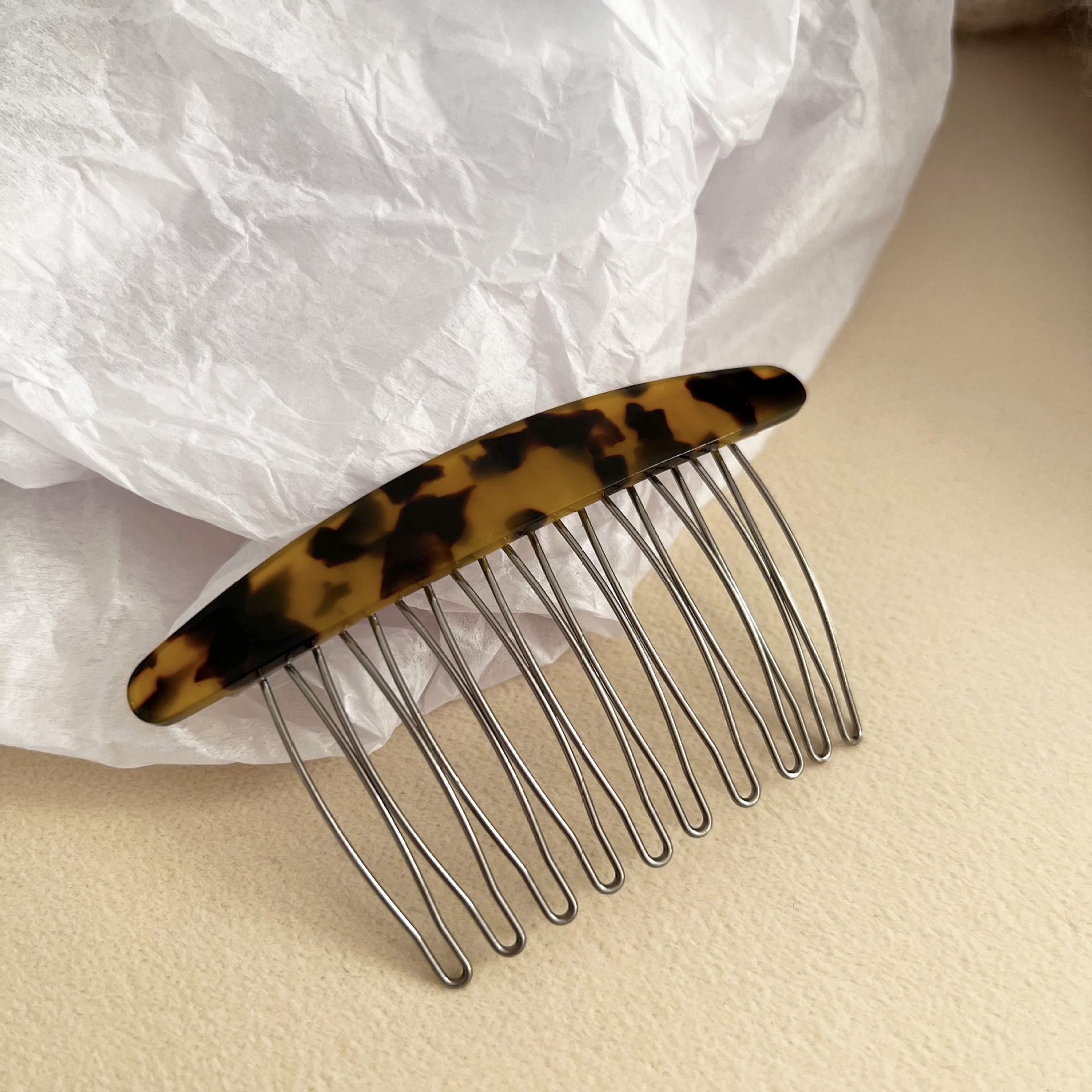 Forehead Bang Comb Broken Hair Organize Fantastic Acetate Hairpin Female Back Head Inverted Insert Hair Comb Headdress Hairpin