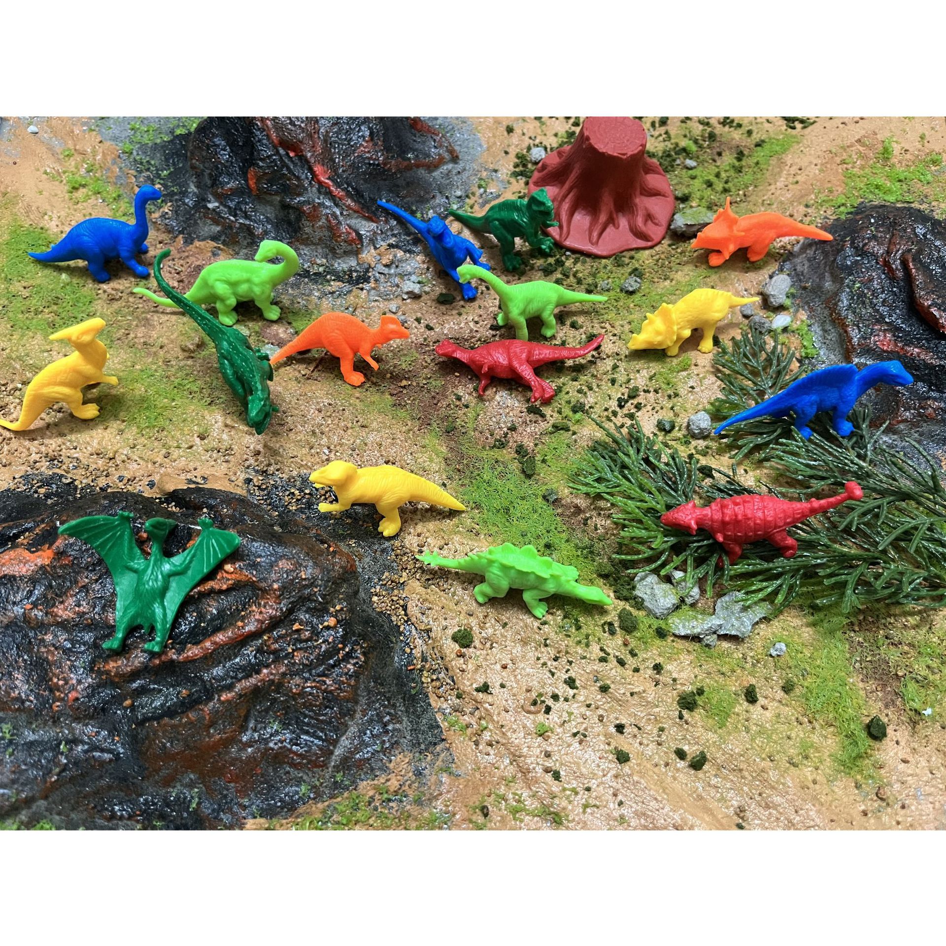 Cross-Border Mini Small Dinosaur Egg Soft Rubber Archaeological Dinosaur Model Small Size Puzzle Egg Gift Wholesale