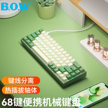 BOW机械键盘有线小型便携外接笔记本电脑电竞游戏键盘keyboard