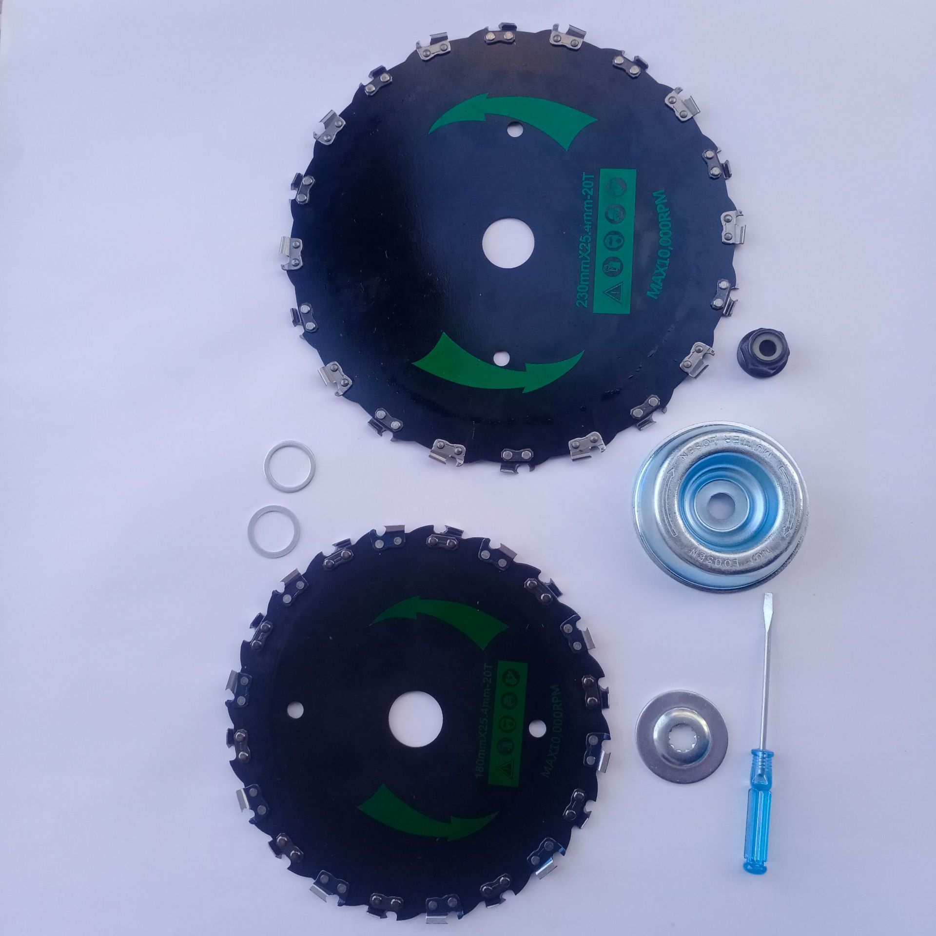 新款割草机锯树刀片锯齿圆盘锯合金直角链条锯牙砍竹子割灌机配件