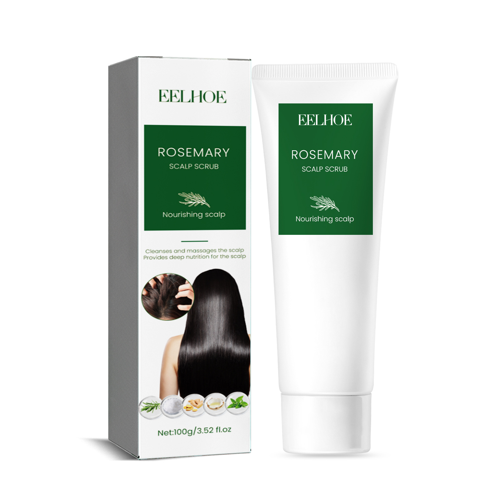 Eelhoe Rosemary Scalp Facial Scrub