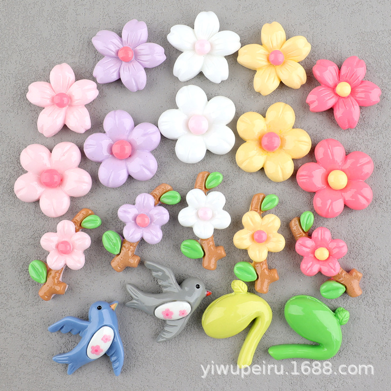桃花瓣 樱花DIY奶油胶手机壳装饰材料发饰头饰发夹花朵DIY洞洞鞋