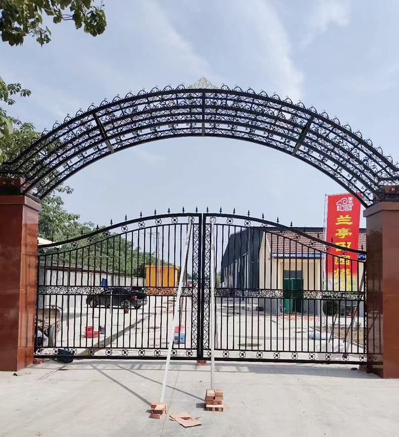 0成交0平方米厂家供应铁艺牌坊凯旋门大拱门社区大门迎宾门楼小区牌坊