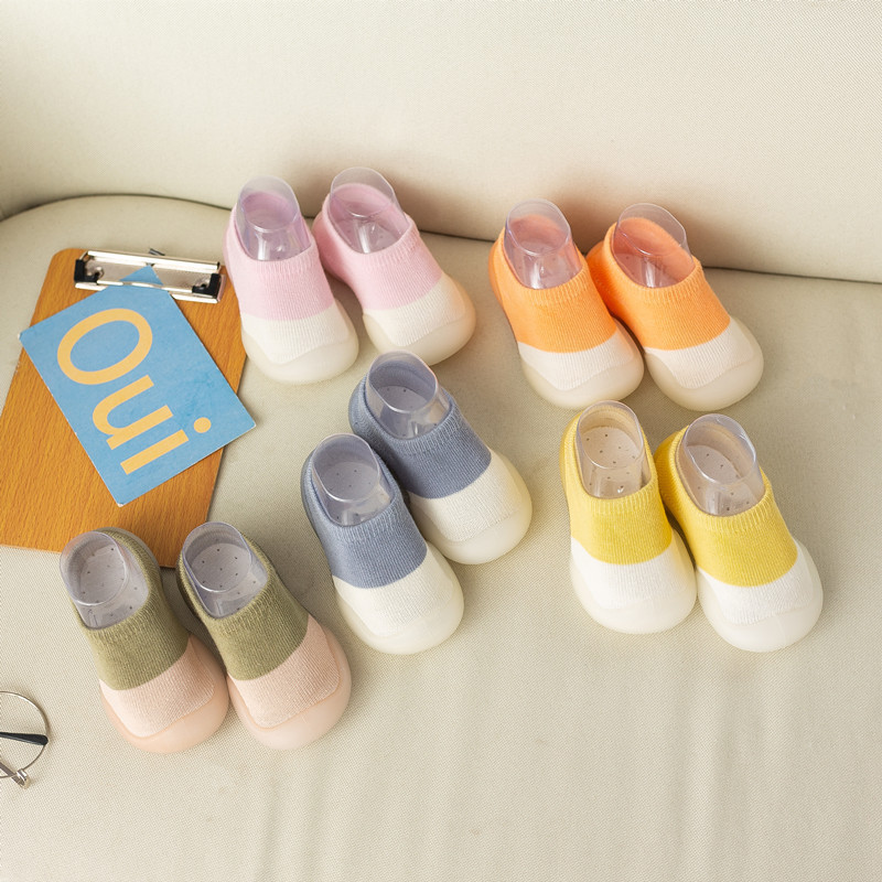 婴童新品夏季儿童室内地板袜鞋软底棉透气宝宝袜子鞋室内学步鞋