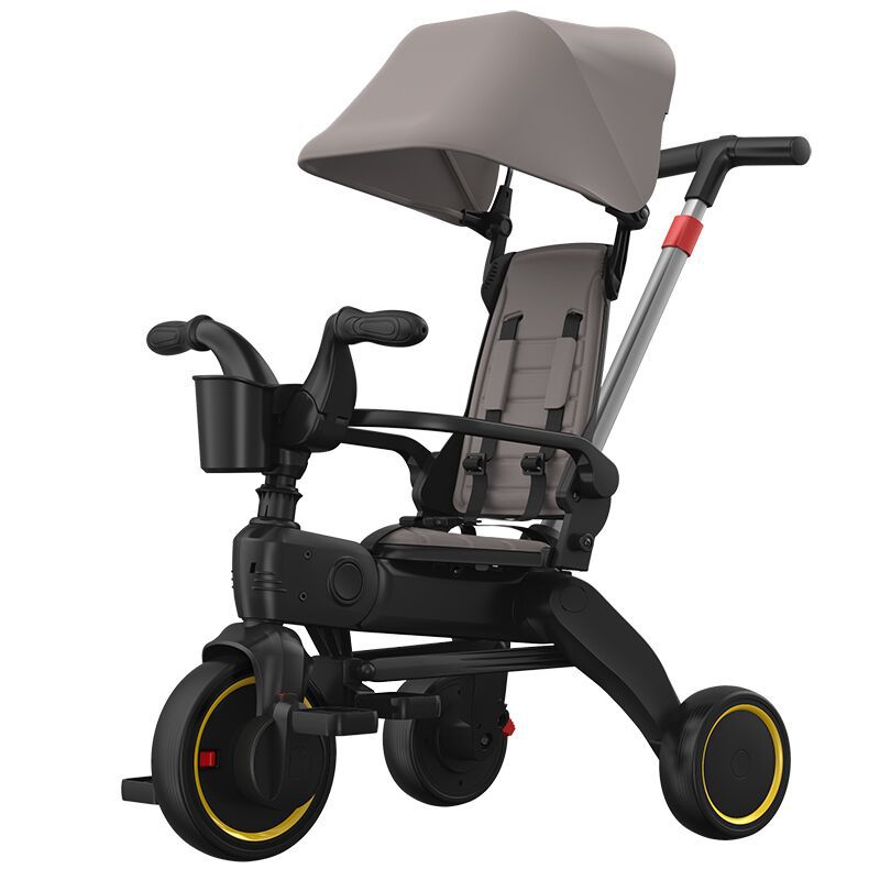 Children's Tricycle KS New Folding 1-3-6 Years Old Baby Three-Wheeled Bicycle Children's Trolley Self-Propelled Stroller