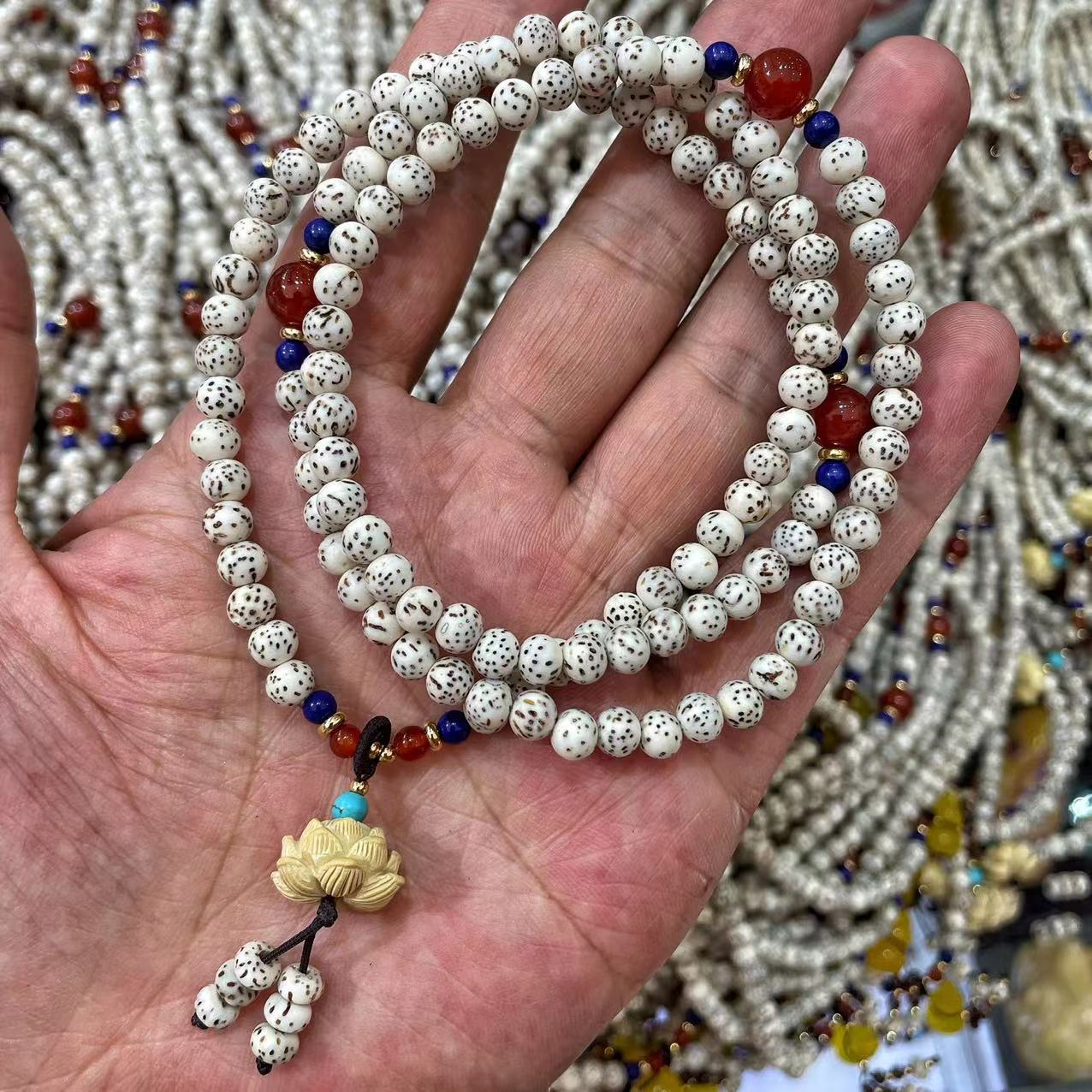 Xingyue Bodhi Bracelet Women's Natural Hainan Xingyue Bodhi round Beads 6mm Beads Bracelet Couple Ornament Lotus