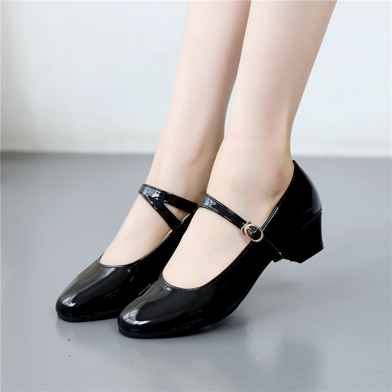 跳舞鞋维族金跟鞋新疆舞蹈跟鞋民族演出中高跟藏族维吾 广场舞鞋