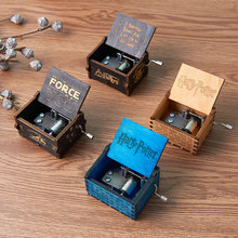 木质古典八音盒 雕刻手摇式音乐盒 工艺品摆件音乐盒diy