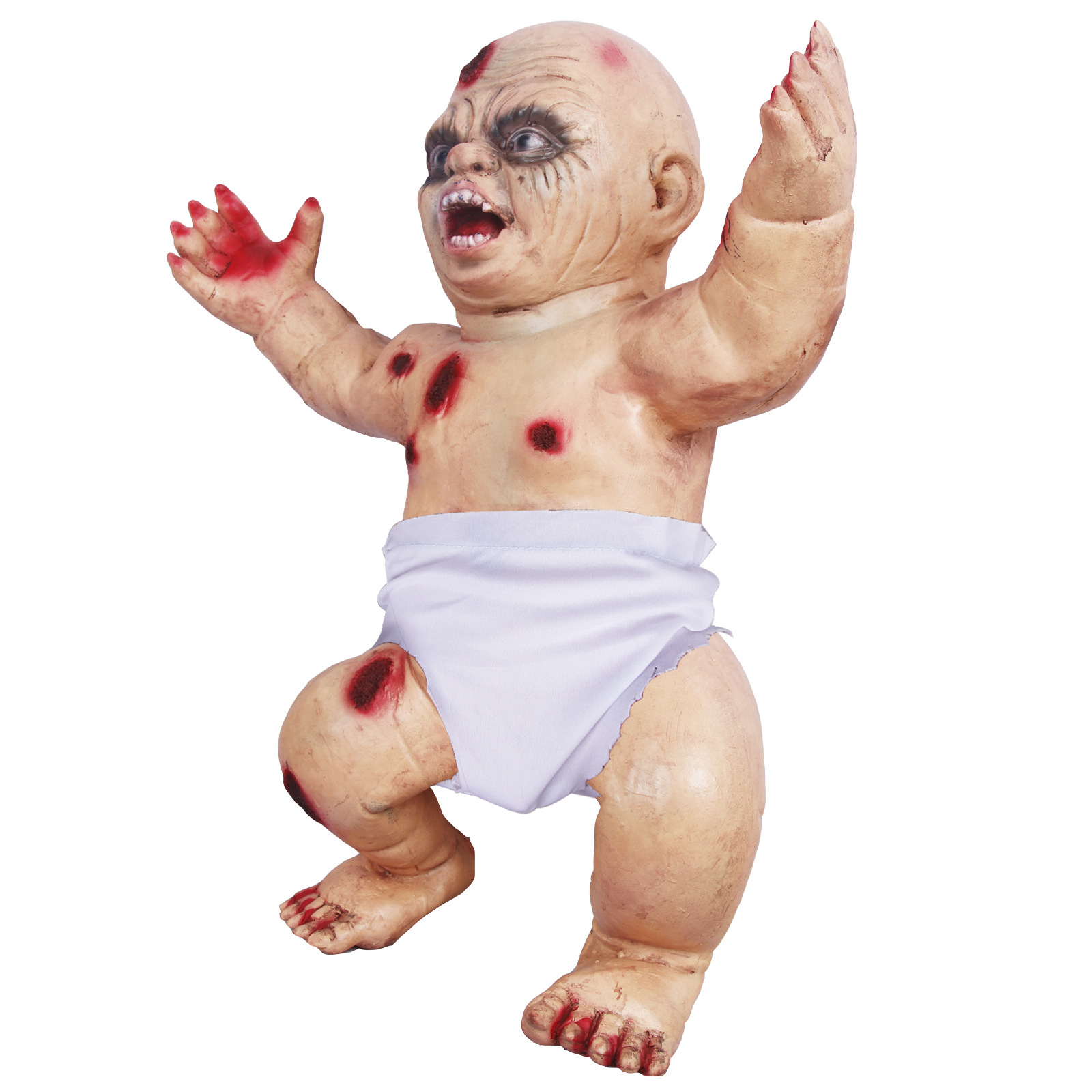 新款万圣节密室逃脱鬼屋酒吧恐怖鬼婴儿爬行道具摆件整蛊吓人玩具