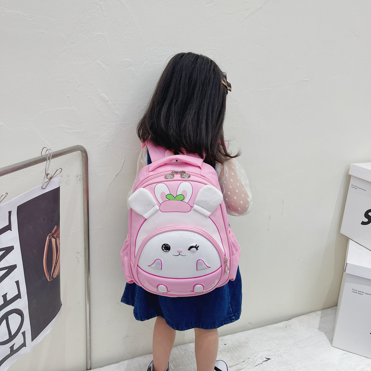 Wholesale New Cute Cartoon Three-Dimensional Kindergarten Backpack 3-6 Years Old Girl Large Capacity Lightweight for Going out Backpack