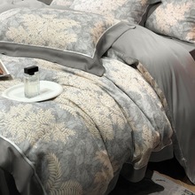 莱赛尔天丝四件套数码印花夏季冰丝轻奢床单被套床上用品