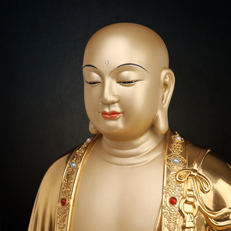 铜纯铜地藏王菩萨法器四面禅杖火焰珠锌合金锡杖唐三藏法杖火球珠