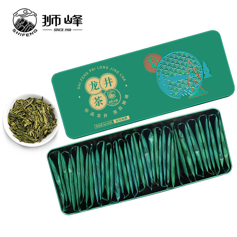 2021年新茶上市狮峰牌龙井茶绿茶礼盒装雨前充氮小包装绿茶叶