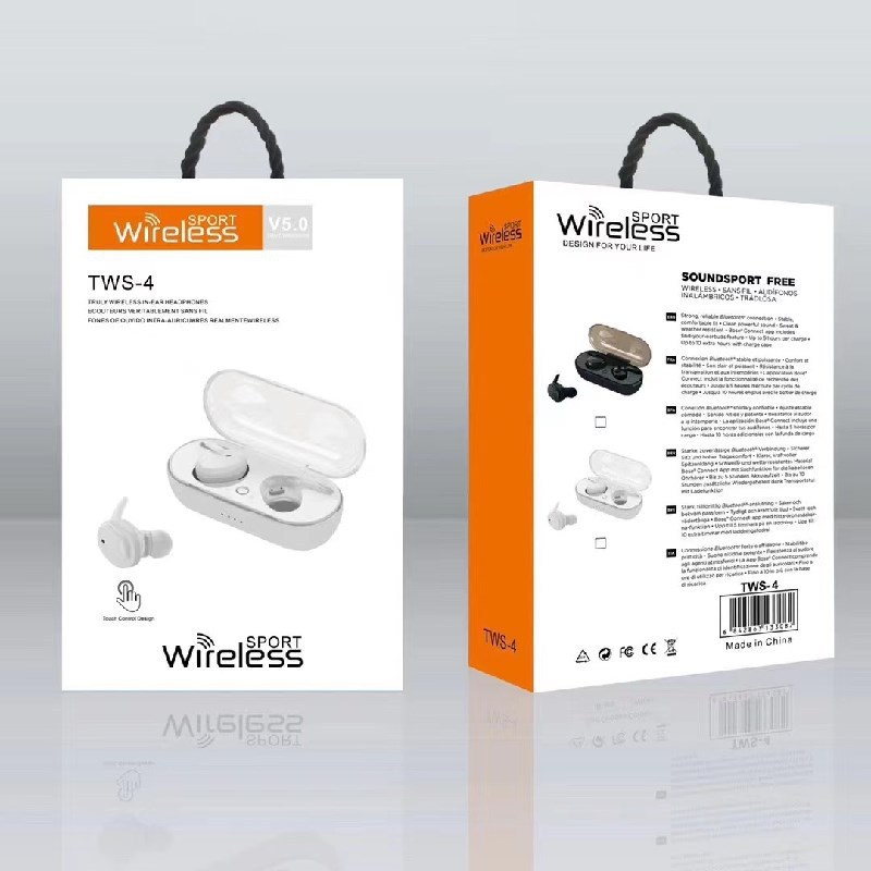 Cross-Border Tws2 Tws4 Tws5 Wireless 5.0 Stereo Touch Bluetooth Headset Foreign Trade OEM Gift Order