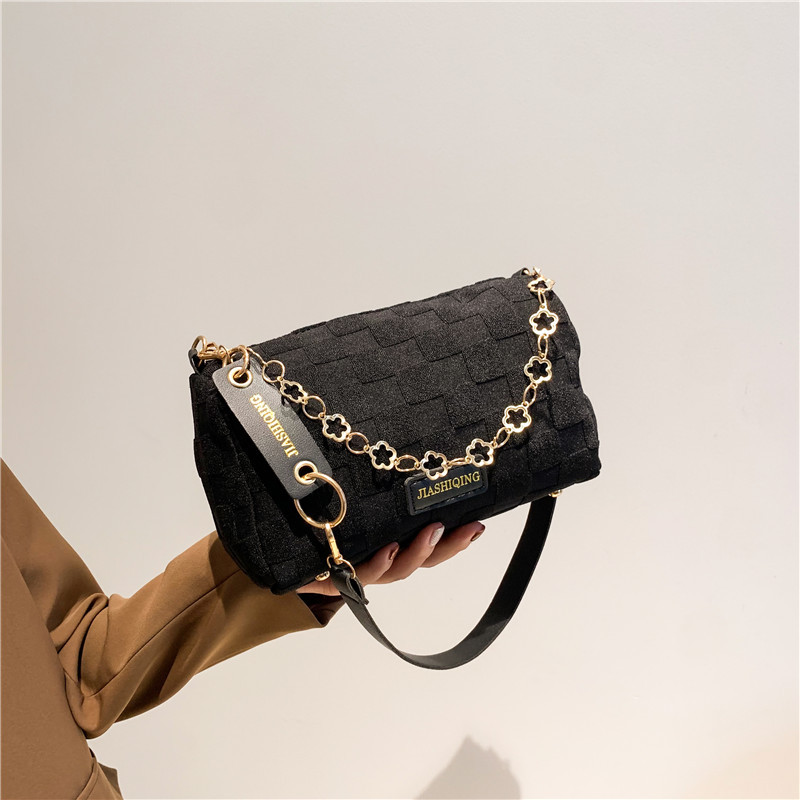 Bag Autumn and Winter Women's Bags Bags New Special-Interest Design Chain Small Square Bag Fashionable Chessboard Plaid Shoulder Messenger Bag