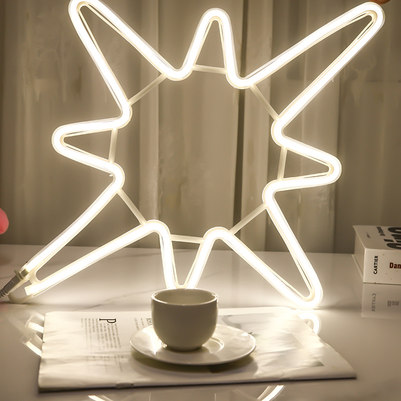 led柔性灯带高亮度北极星造型灯庭院公园挂树上亮化氛围装饰彩灯