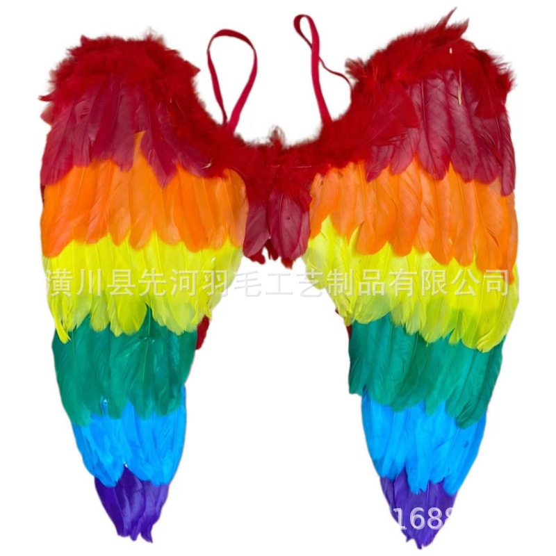 colorful feather angel wings carnival christmas halloween party stage performance costume accessories