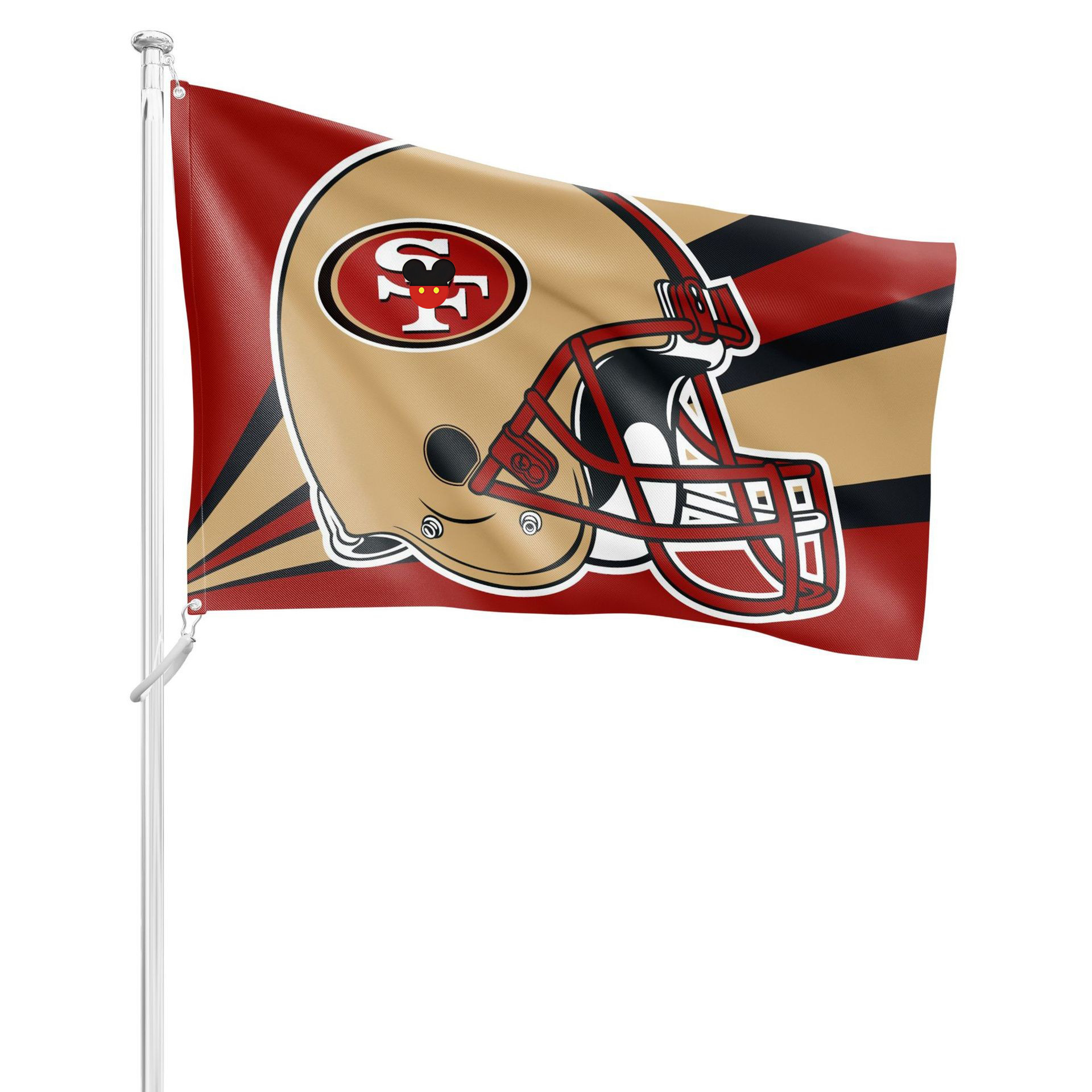 亚马逊跨境定 制定 做美国球 队旗美国车旗支持定 制房间庭院装饰