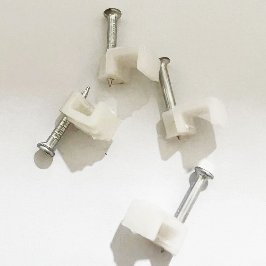 方型水泥墙固定线卡 墙钉线卡75-5电线钉固定扣走线神器75-7 75-9