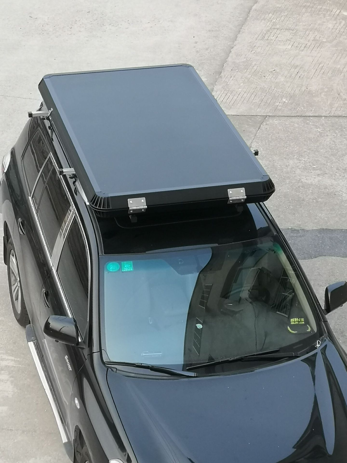 远古户外自动硬顶三角贝壳车顶帐篷情侣自驾游穿越防晒防暴风雨