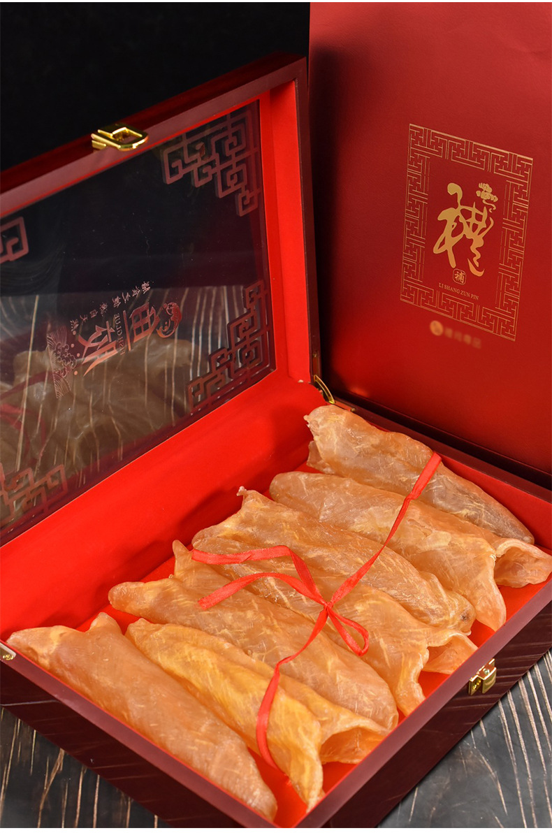 老花胶干货批发黄花鱼胶250g礼盒装鱼肚鱼鳔深海鱼胶500g礼盒代发