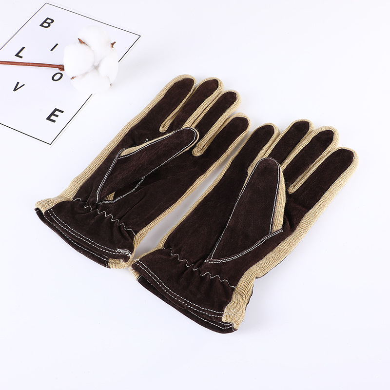 Factory Direct Sales Men's Thickened Velvet Lined Gloves Autumn and Winter Outdoor Riding Gloves Soft and Comfortable Winter warm Gloves