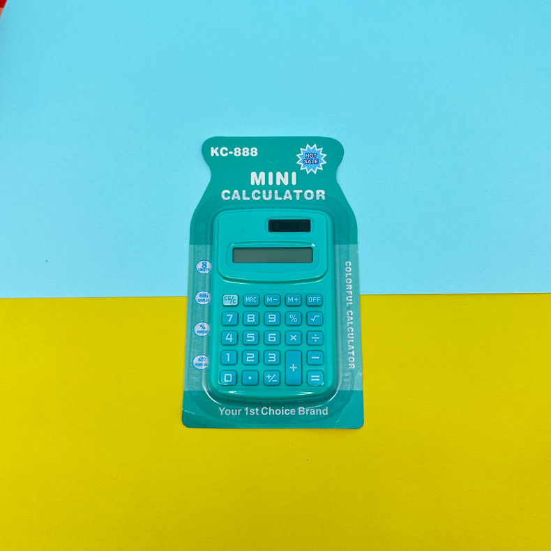 Mini Handheld Calculator Color Macaron Cute Cartoon Calculator Logo Printing Primary School Student Gift