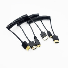 HDMI2.0 PU弹簧细线OD:3.2 4K高清HDMI摄影机弹簧配线