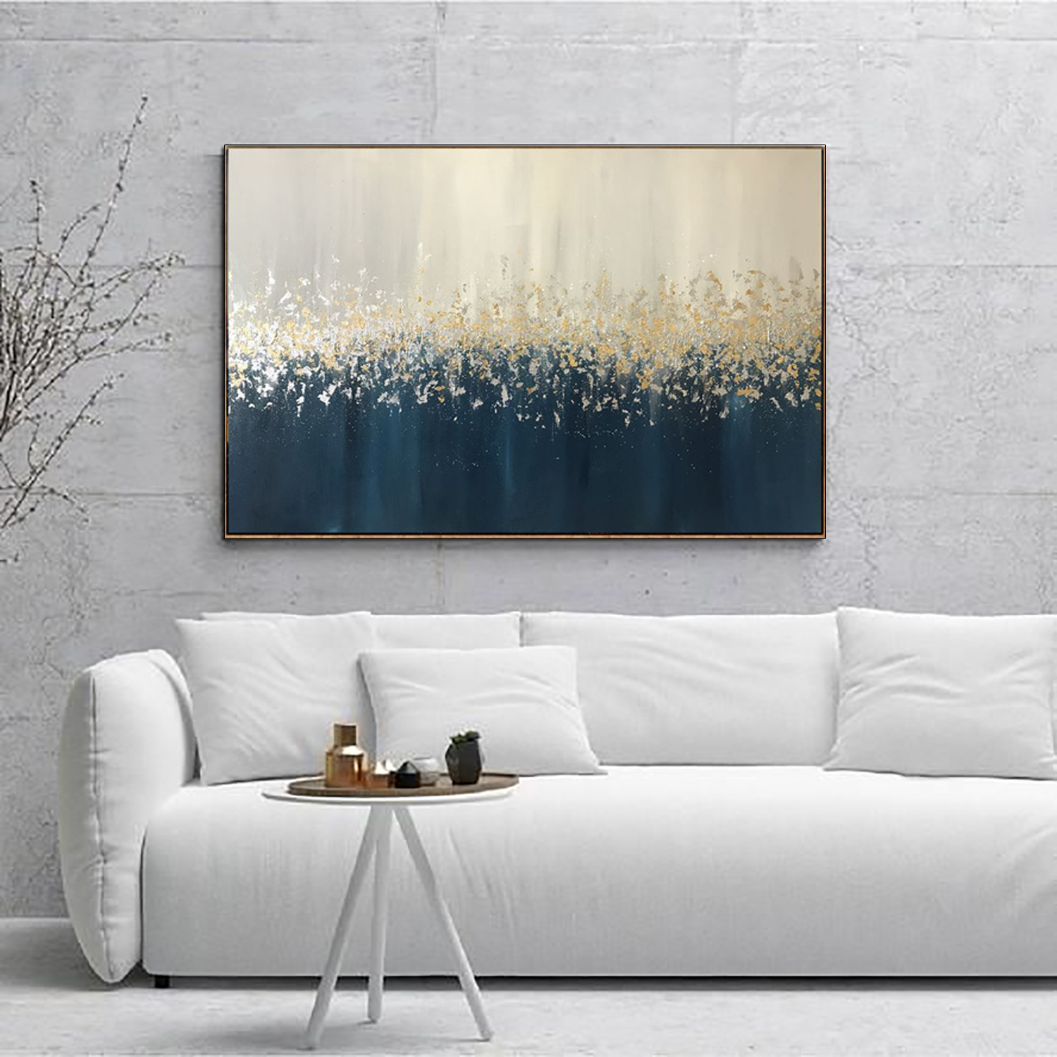 画心艺术抽象主义软装挂画 客厅现代风装饰手绘装饰立体油画批发