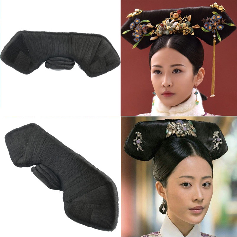 古装假发影楼写真清朝贵妃皇后旗头假发影视延禧攻略同款假发旗头