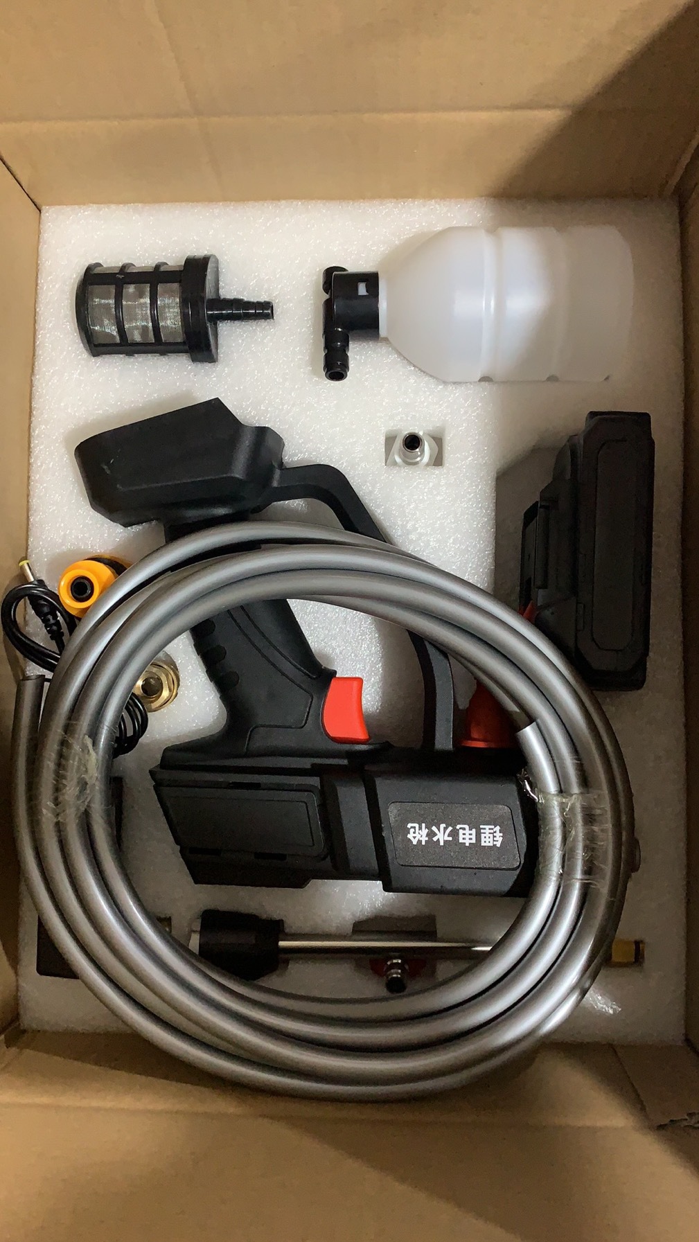 批发高压洗车机无线锂电池便携式水枪家用洗车水枪21v充电洗车器