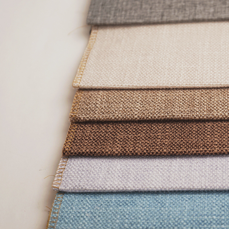 雪尼尔混纺仿麻面料工厂定制型雪尼尔特种纱混纺触感温软沙发布料