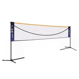 便携式羽毛球架6.1米 羽毛球网架太极球架 毽球架羽毛球柱