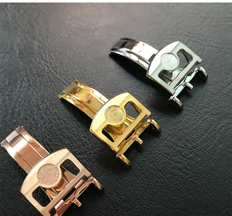 适万g iw国表扣 316l精钢折叠扣 飞行员葡7葡计时大飞手表扣18mm