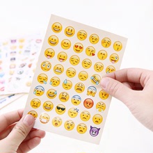 A81 Emoji表情贴纸包 含960个表情 手帐日记装饰可表情贴纸 20张